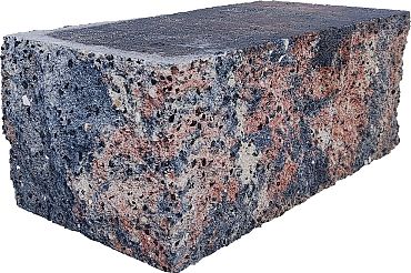 Splitrock tricolore hoekstuk 29x13x11 cm met geknipte kopse kant