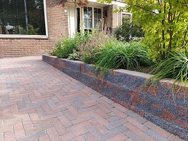 Partij Splitrock XL 15x15x60cm Bruin/Zwart OP=OP