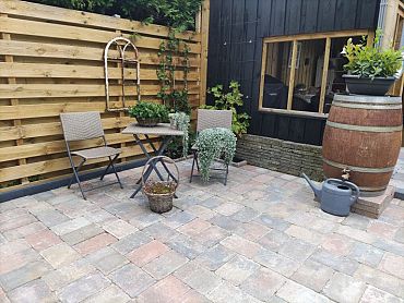 Stonique trommel 20x30x6 cm oud bruin