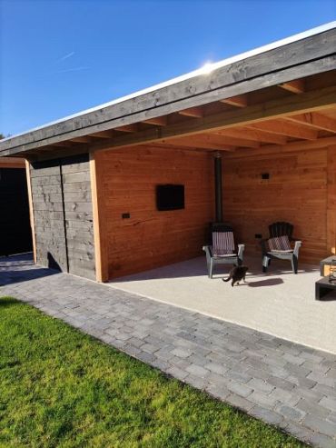 Stonique trommel 21x14x7 cm antraciet