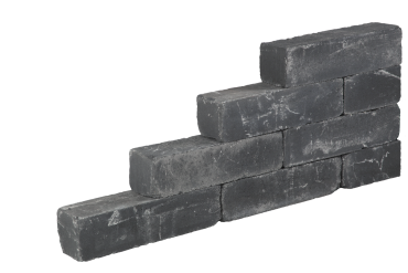 Blockstone getrommeld Black 15x15x60cm
