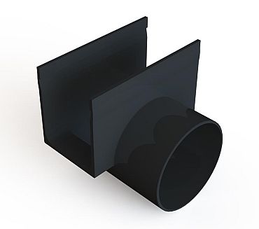 ACO SlimLine zijloop 80mm