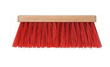 Bezem rood 28cmTT