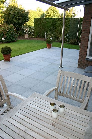 Tibet Dark Grey Gevlamd 80x80x3 cm Gevlamd