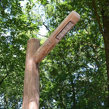 ALTO - 180/200x4800mm + 1200mm ingraven - Kastanje - Amber - Kabel