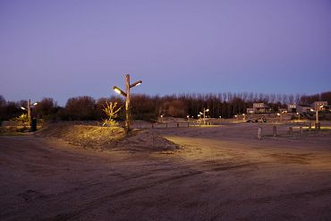 ALTO Double - 180/200x4800mm + 1200mm ingraven - Kastanje - 2.200K - Kabel