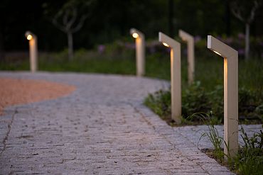 PUNTO - 70x120x500mm + 600mm ingraven - Accoya - Amber - Kabel