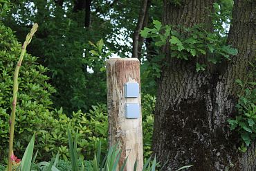 CARICO - 180/200x500mm + 500mm ingraven - Kastanje - Kabel - 2 x Contactpunt