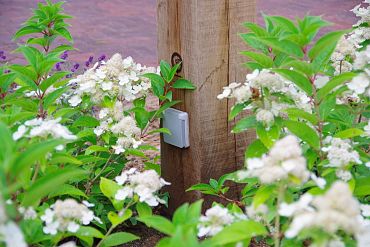 SPINA 150 - 140x140x400mm + 500mm ingraven - Accoya - 2 x Contactpunt - Kabel