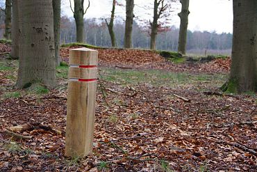 INVIA - 150x150x750mm + 500mm ingraven - Kastanje - Rectangle