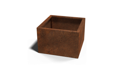 Cortenstaal plantenbak - Vierkant - 60 x 60 x 40 cm - Zonder bodemplaat