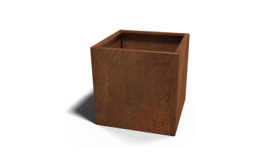 Cortenstaal plantenbak - Vierkant - 70 x 70 x 70 cm - Met bodemplaat