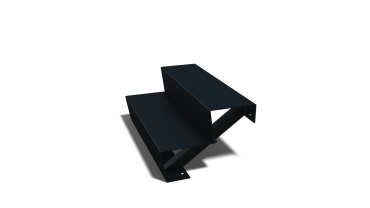 Zwarte trap 2-trede (breedte 80cm)