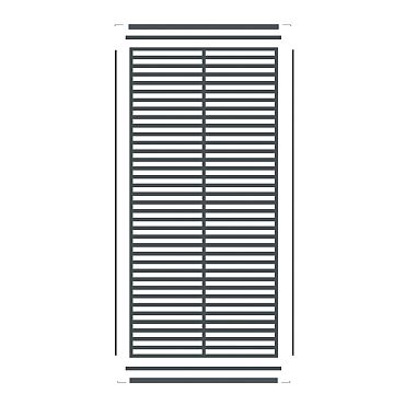 Boston Decopaneel Paxos verticaal 88x182cm dikte 2 mm RAL7016 (1009)