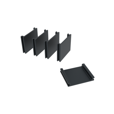 Boston plastic rhombus wedges 15º-10mm RAL7016 22st Links + 22st rechts