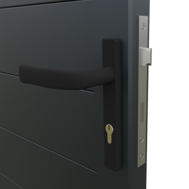 Poortbeslag voor Boston poorten RAL7016