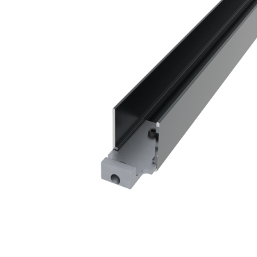 Boston Alu U-lijst start/top L175cm RAL7016 25x30mm zonder connectoren