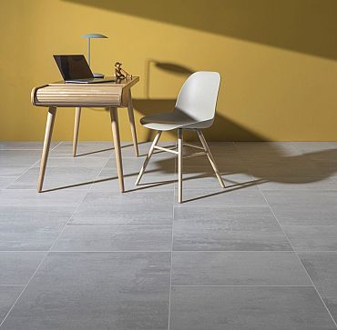 GeoCeramica® 90x90x4 Terra Midden Grijs