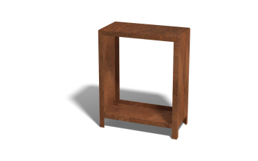 Cortenstaal houtopslag 100x80x40