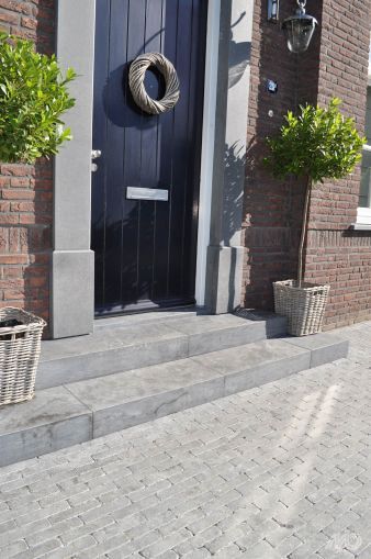 Traptrede Spotted Bluestone 100x35x15 cm Gezoet, antislip/gezoet