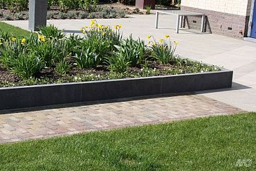 Opsluitband Spotted Bluestone 100x15x6 cm Geschuurd