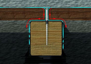 Cobra Bitudeck afdekband 7,5cm x 10m voor houten balk