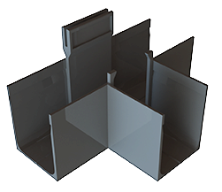 ACO SlimLine T-stuk (zonder rooster)