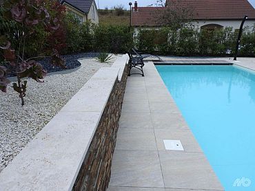 Afdekband Travertin Economix geborsteld 100x30x3 cm Geborsteld