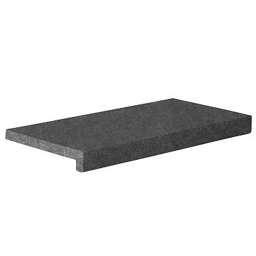 Zwembadrand Vietnam Black recht voorzijde gezoet 60x30x5/2,5 cm Riven