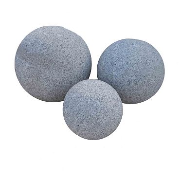 Set bollen Asian white gebouchardeerd Ø 45, 35 en 25 cm Gebouchardeerd