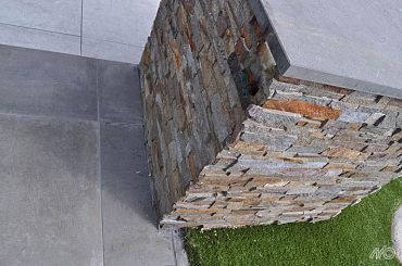 Stone Panels Rusty Quarzite 60x15x1,5-2,5 cm Breukruw