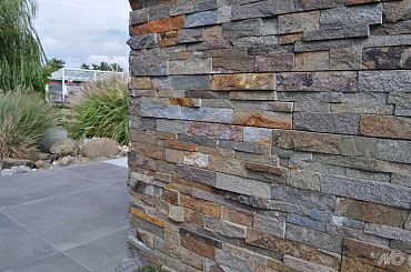 Stone Panels Rusty Quarzite 60x15x1,5-2,5 cm Breukruw