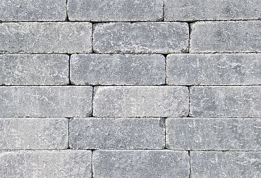 Stonique trommel longstone 7 cm Grijs/Zwart