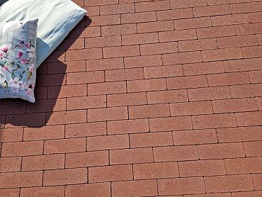 Dikformaat strak 21x7x8 cm gebakken bruin komo