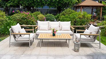 Loungeset Bora Bora Alu/Beige