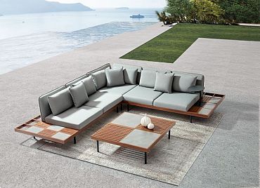 Loungeset Java Woodgrains/Dark Grey