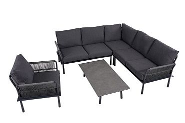 Loungeset Trino Smoked Grey/Dark Grey