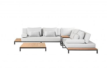 Loungeset Maui Smoked Grey/Light Grey