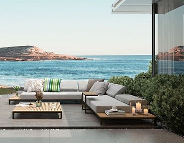 Loungeset Maui Smoked Grey/Light Grey