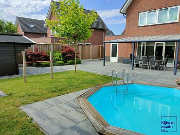 Patio square 60x60x4 cm nero/grey