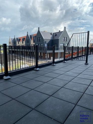 Tegel 50x50x5 cm antraciet komo