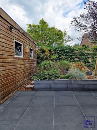 Tegel 60x60x5 cm antraciet komo