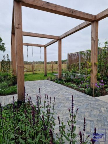 Stonique trommel waalformaat 7 cm grijs/zwart