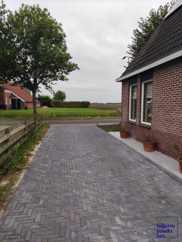 Stonique trommel dikformaat 8 cm Antraciet