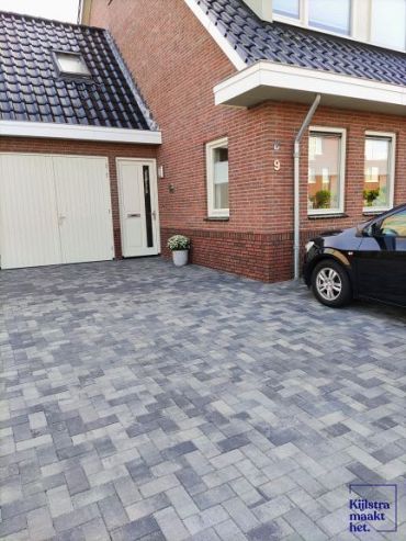 Patio brick 6 cm nero/grey komo
