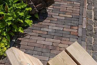 Gebakken DF60 terra ancona antica zwart-blauw-bruin