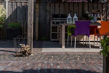 Gebakken DF60 terra ancona antica zwart-blauw-bruin