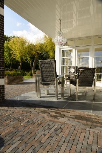 Gebakken WF60 terra ancona antica zwart-blauw-bruin