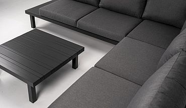 Loungeset Cuba Smoked Grey/Dark Grey