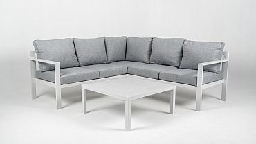 Loungeset Hawaii Smoked Frost Wit/Lichtgrijs